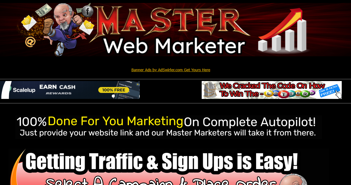Masterwebmarketer.com SALE $625.00-30 DAYS FREE ADS